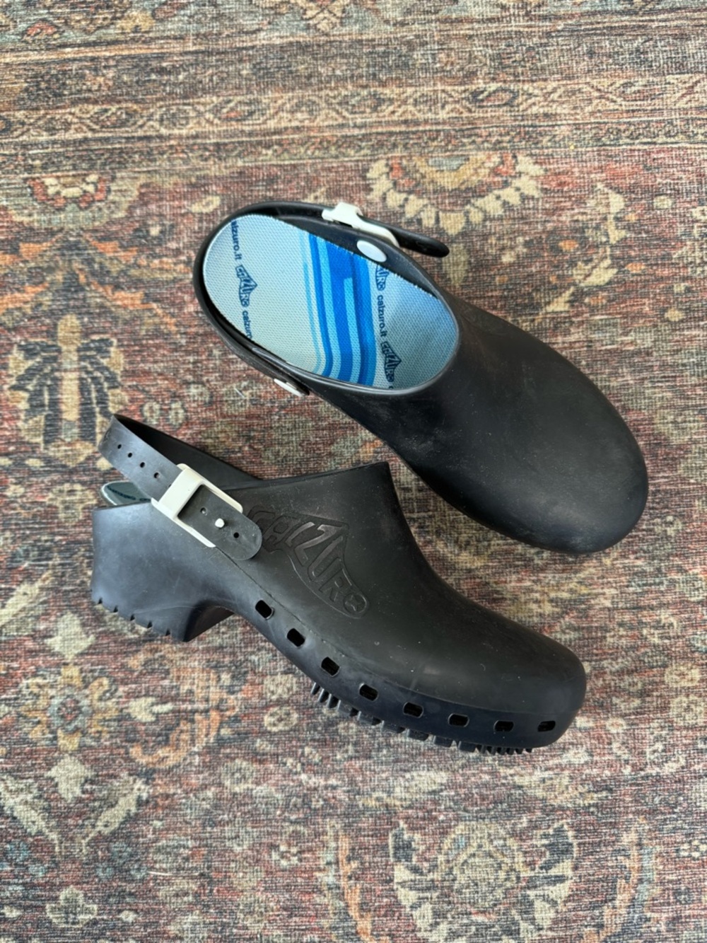 Calzuro Classic Professional Clogs With Heel Strap and Insoles 36-37 fits US 7-8